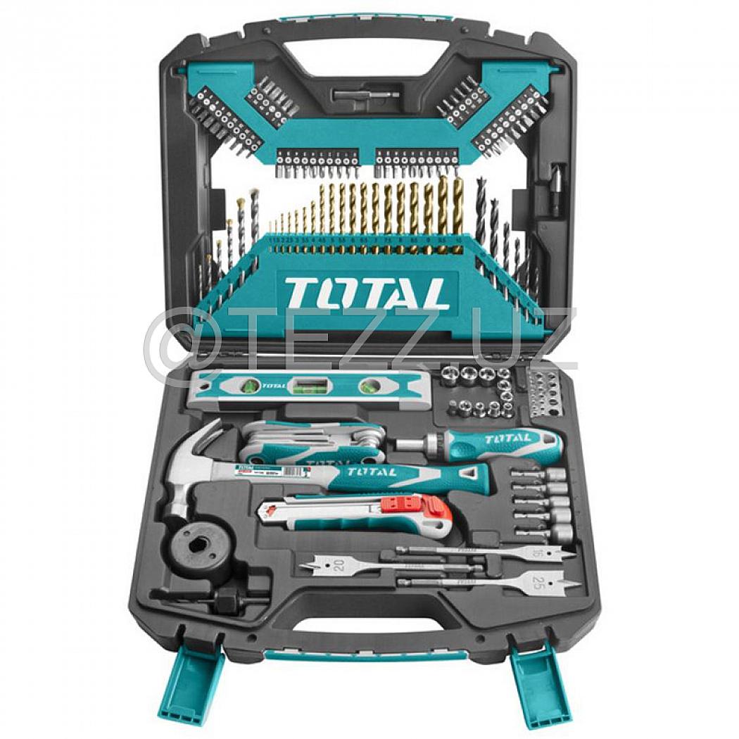 Наборы инструментов TOTAL THKTAC01120  руч. инструменты и свёрла, 120 предметов