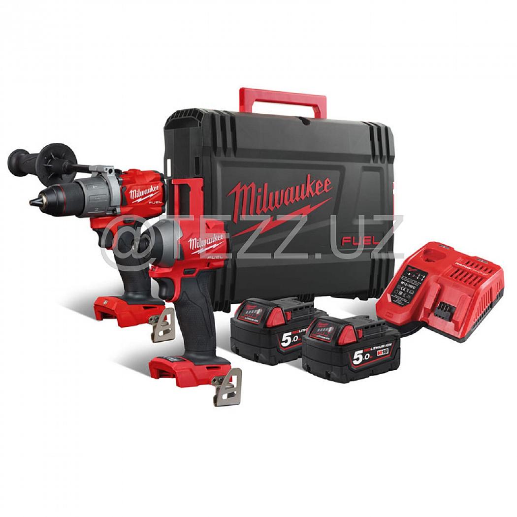 Наборы инструментов Milwaukee M18 FPP2A2-502X, ударная дрель,импульсный винтоверт (4933464268), 2 предмета