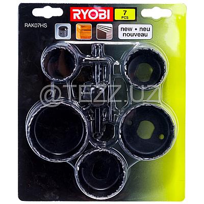 Наборы инструментов  RYOBI RAK07HS пильные коронки (5132002548), 7 шт.
