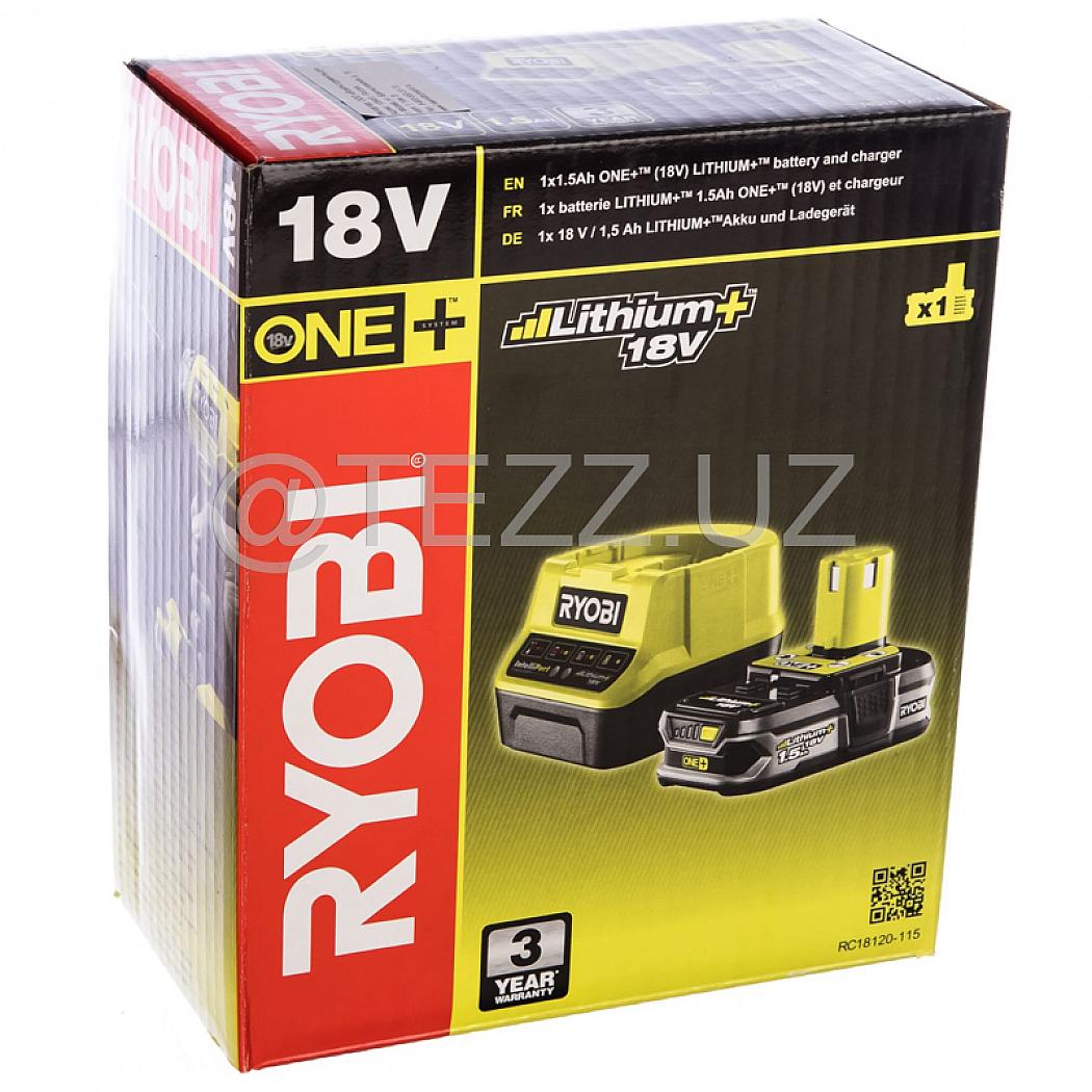 Наборы инструментов RYOBI RC18120-115 ONE+ аккумулятор и зарядка (5133003357), 2 шт.