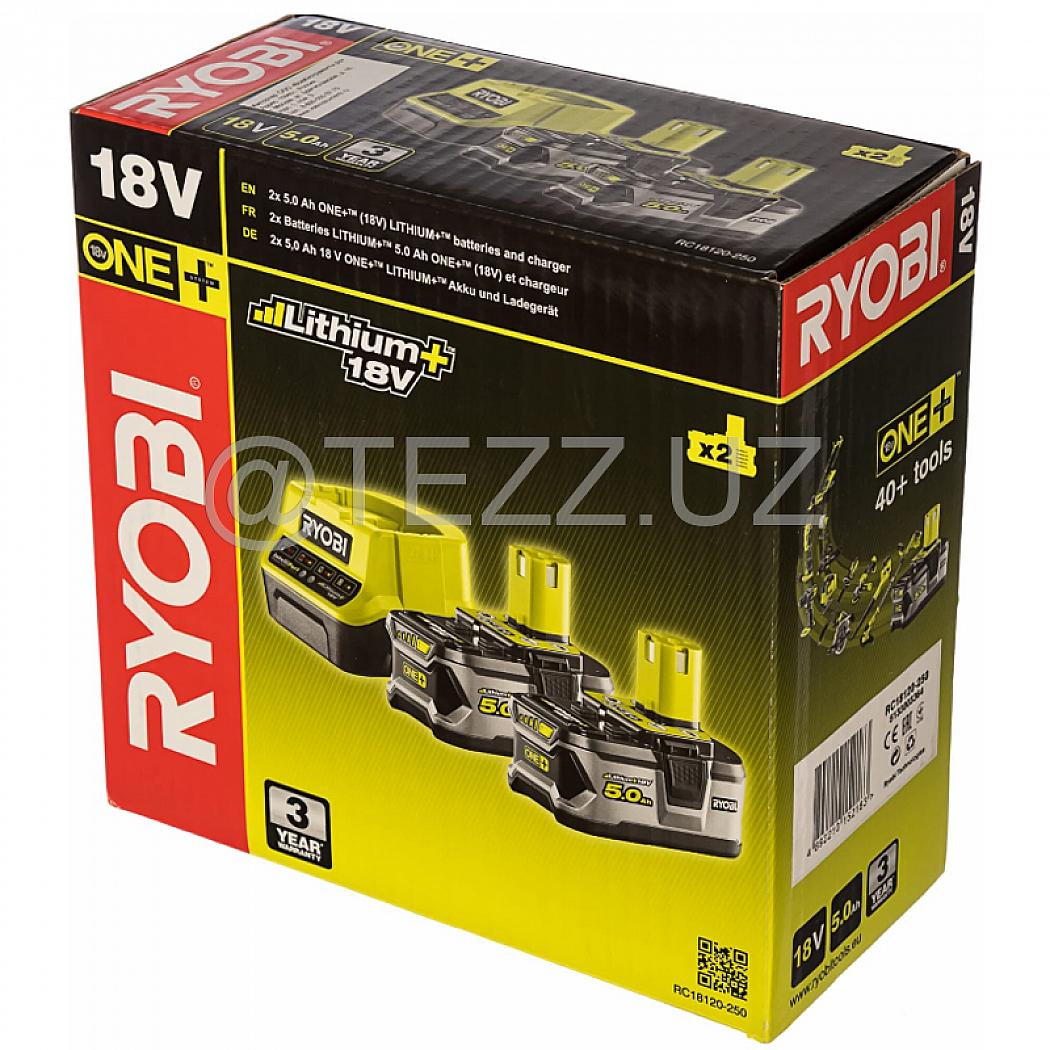 Наборы инструментов RYOBI RC18120-250 ONE+ аккумуляторы и зарядка (5133003364), 3 шт.