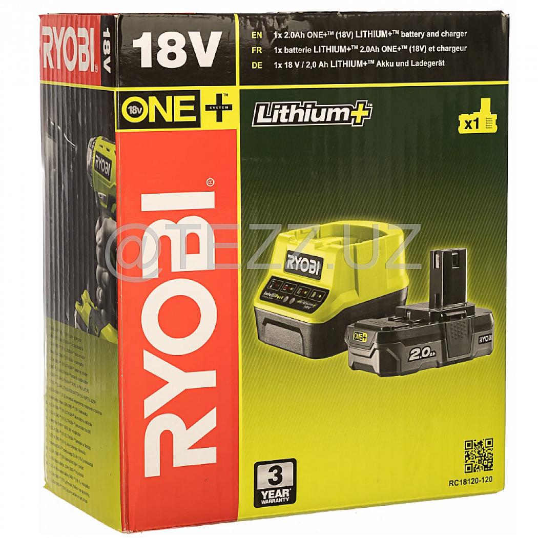 Наборы инструментов RYOBI RC18120-120 ONE+ аккумулятор и зарядка (5133003368), 2 шт.