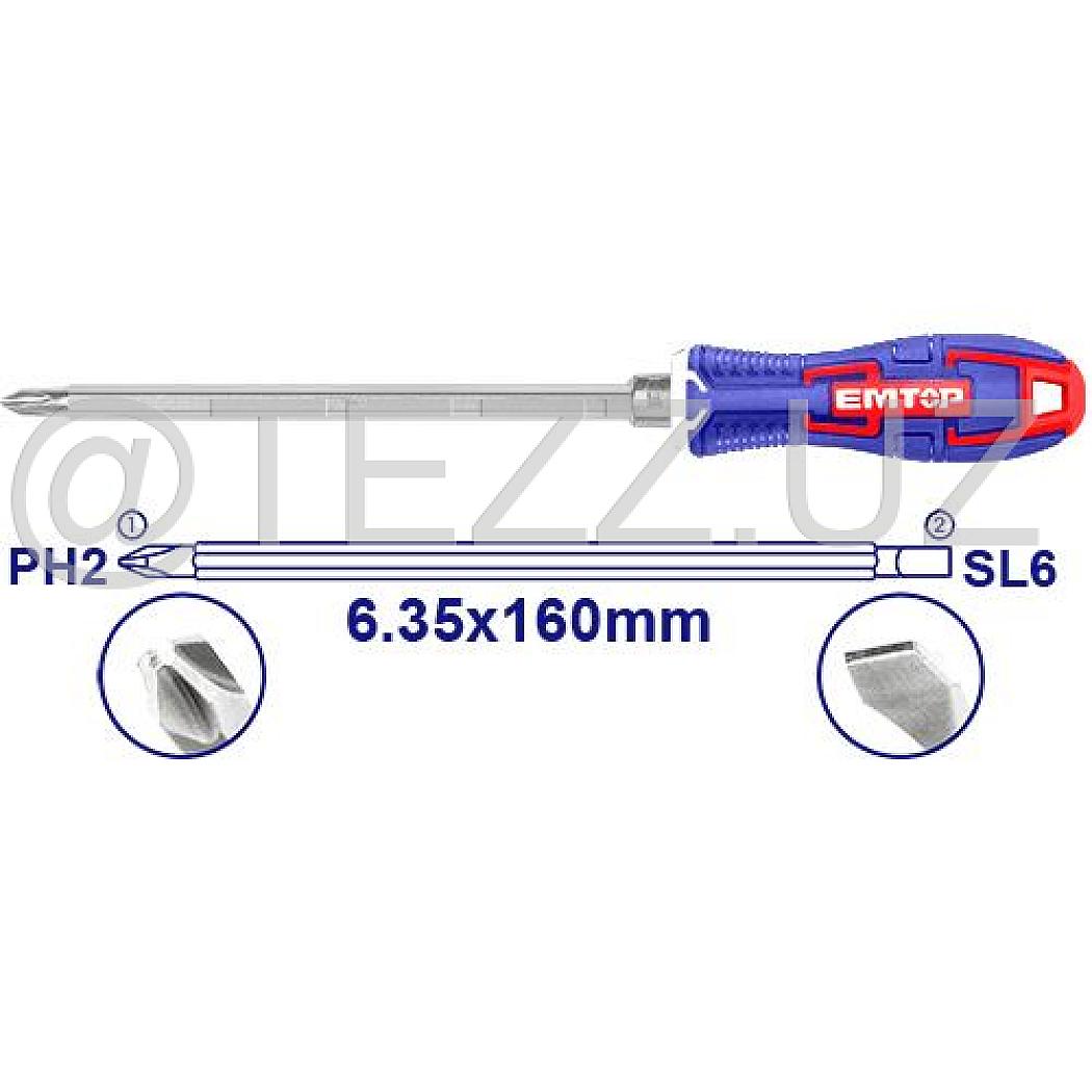 Отвертка EMTOP ESDRH0202