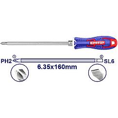 Отвертка  EMTOP ESDRH0202